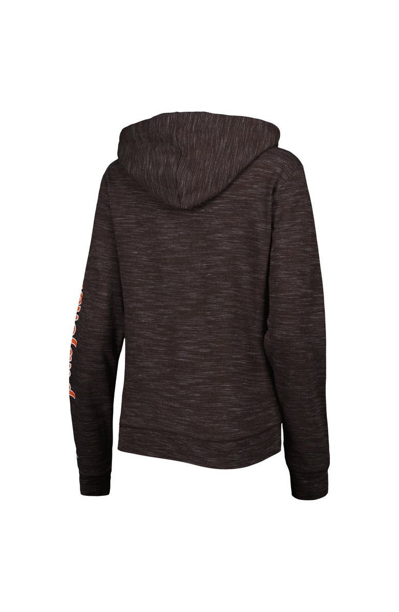 New Era Women's New Era Brown Cleveland Browns Reverse Full-Zip Hoodie, Alternate, color, Brown