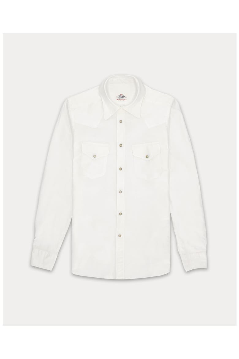 Tex Texan Cotton Shirt, Main, color, White
