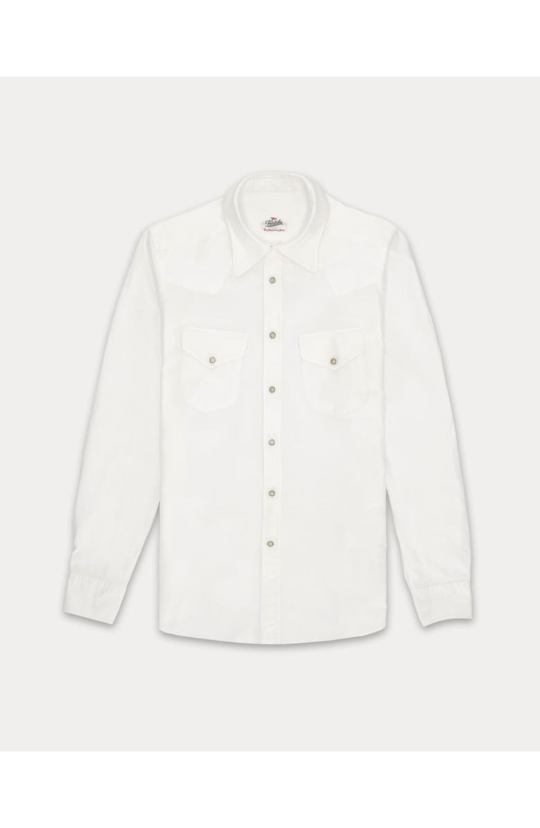 Fortela Tex Texan Cotton Shirt, Main, color, White