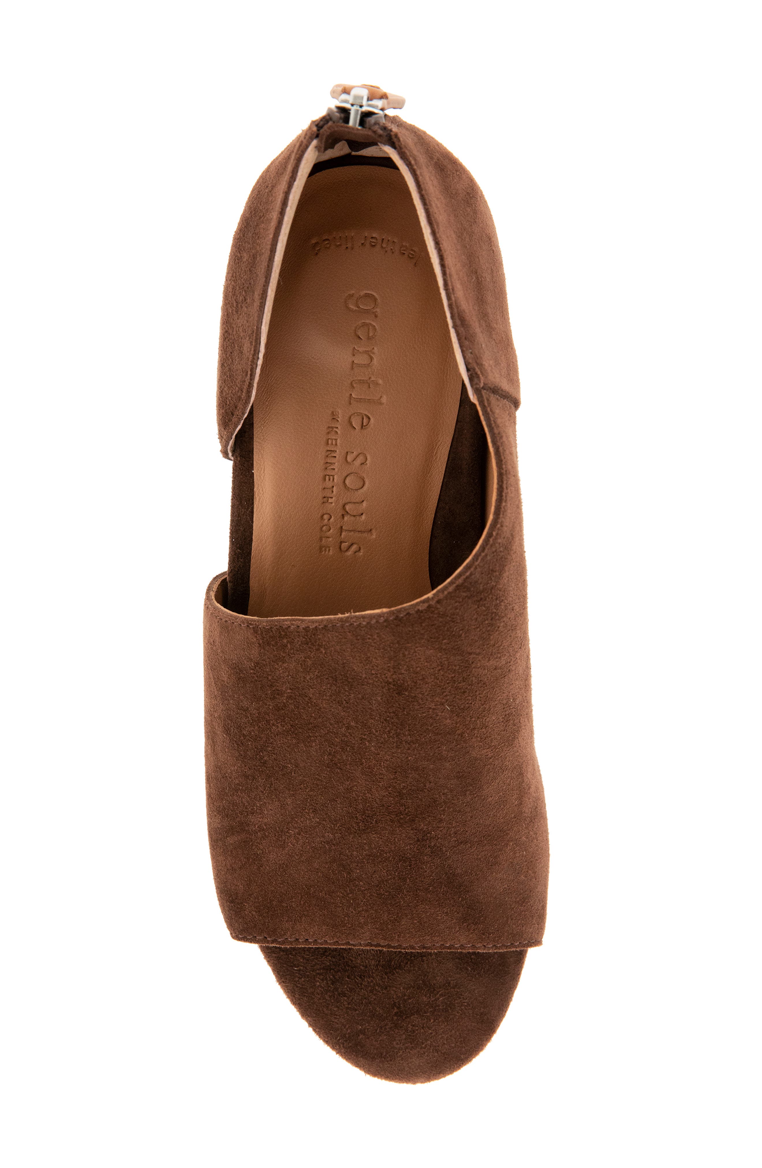 Talerie Perforated Wedge Sandal, Alternate, color, MUSTANG SUEDE