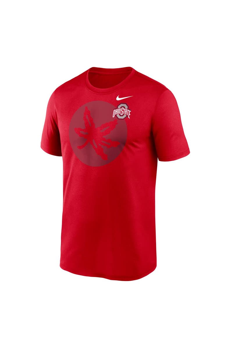 Nike Men's Nike Scarlet Ohio State Buckeyes Campus Shadow Legend Performance T-Shirt, Alternate, color, Scarlet