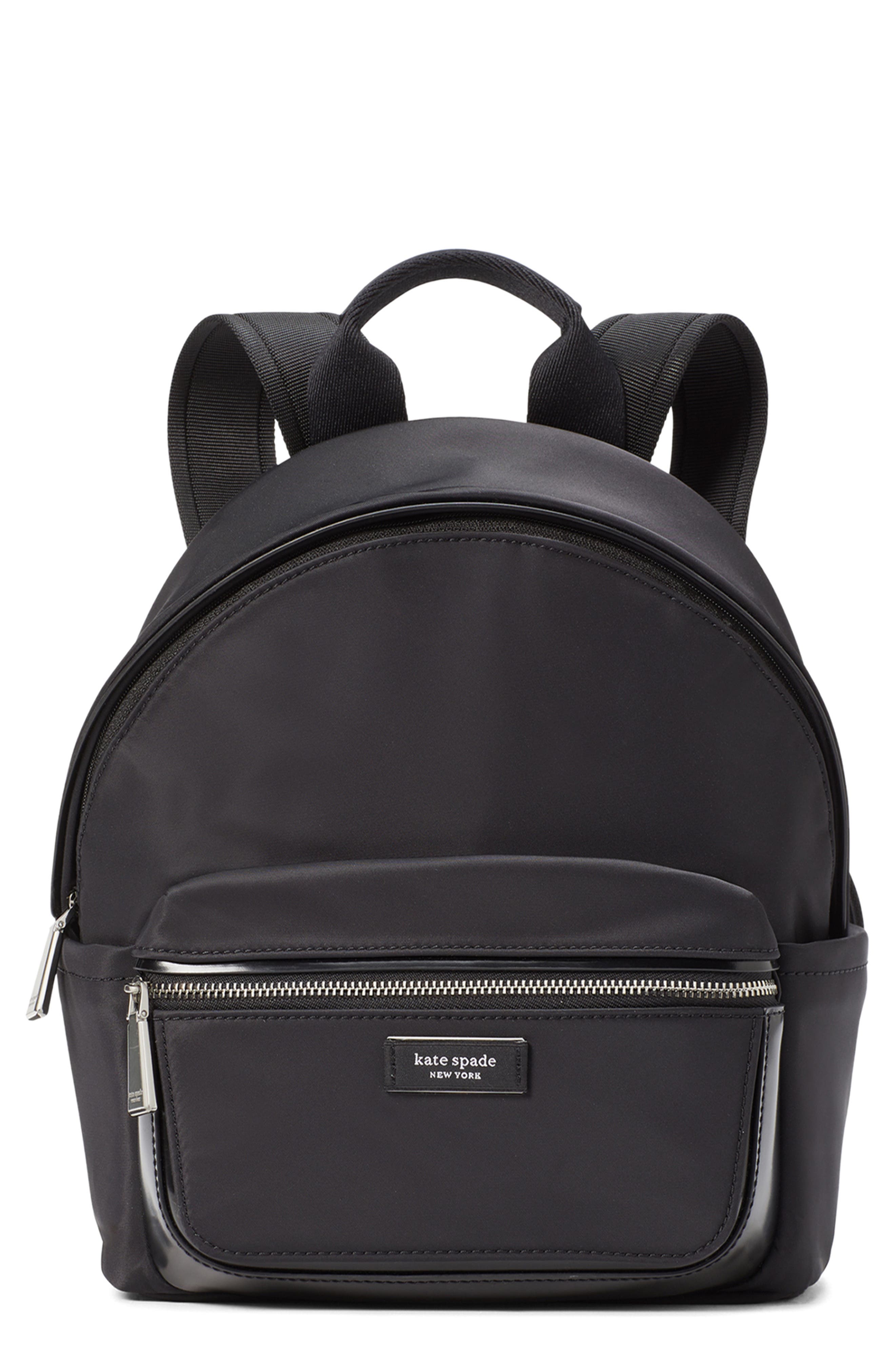 Kate Spade New York small sam icon recycled nylon backpack, Main, color, 