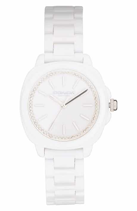 Kitt Crystal Bezel Bracelet Watch, 34mm