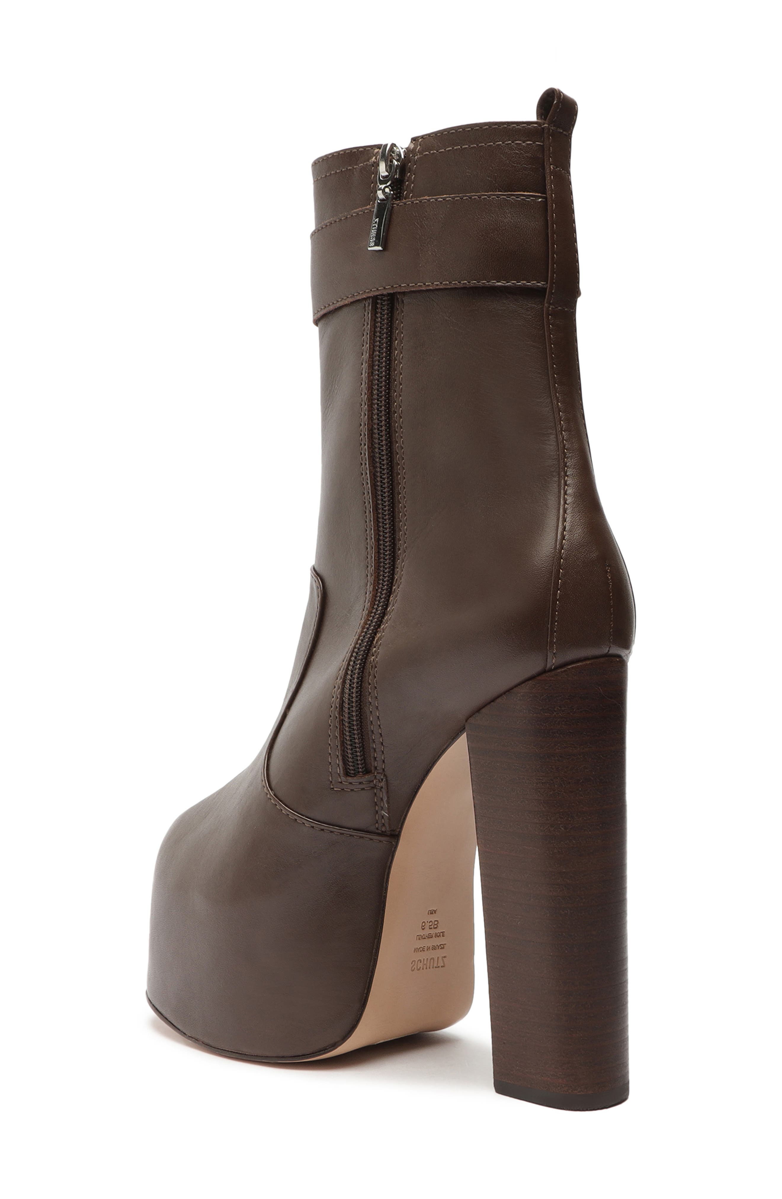 Aberdeen Buckle Platform Boot, Alternate, color, NEW BISON