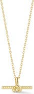 SPHERA MILANO Twisted Bar Pendant Necklace