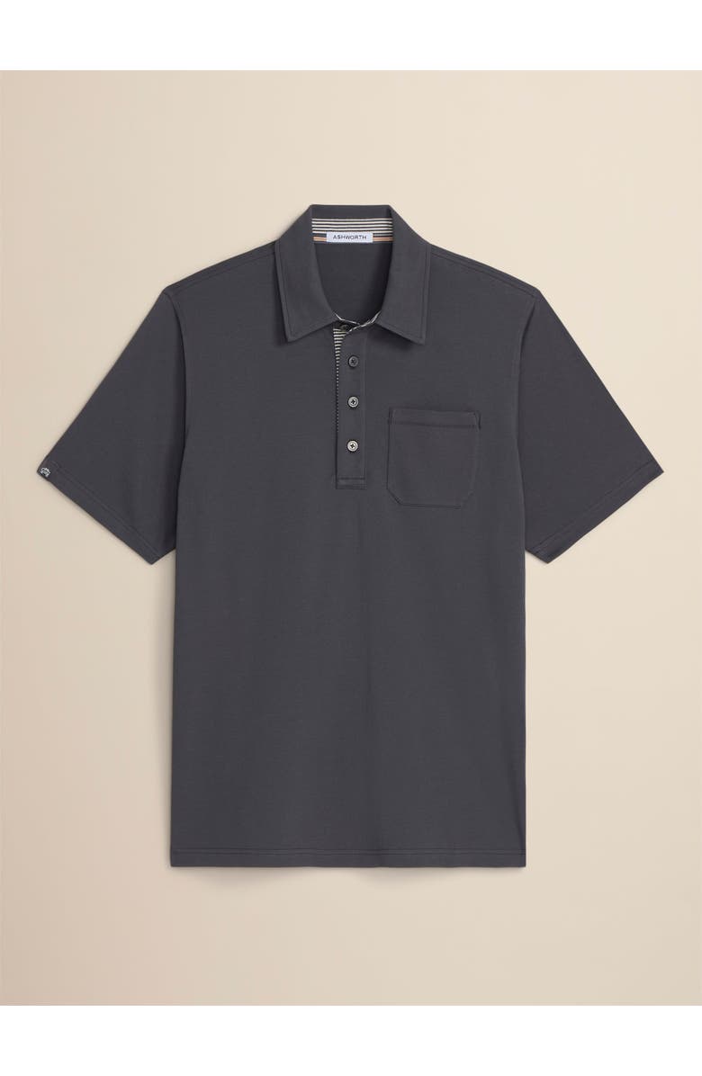 ASHWORTH GOLF Uppers Polo, Main, color, Asphalt