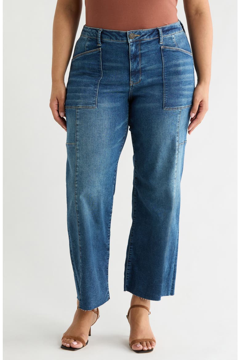 Lily High Waist Wide Leg Jeans, Main, color, MARIGOLD