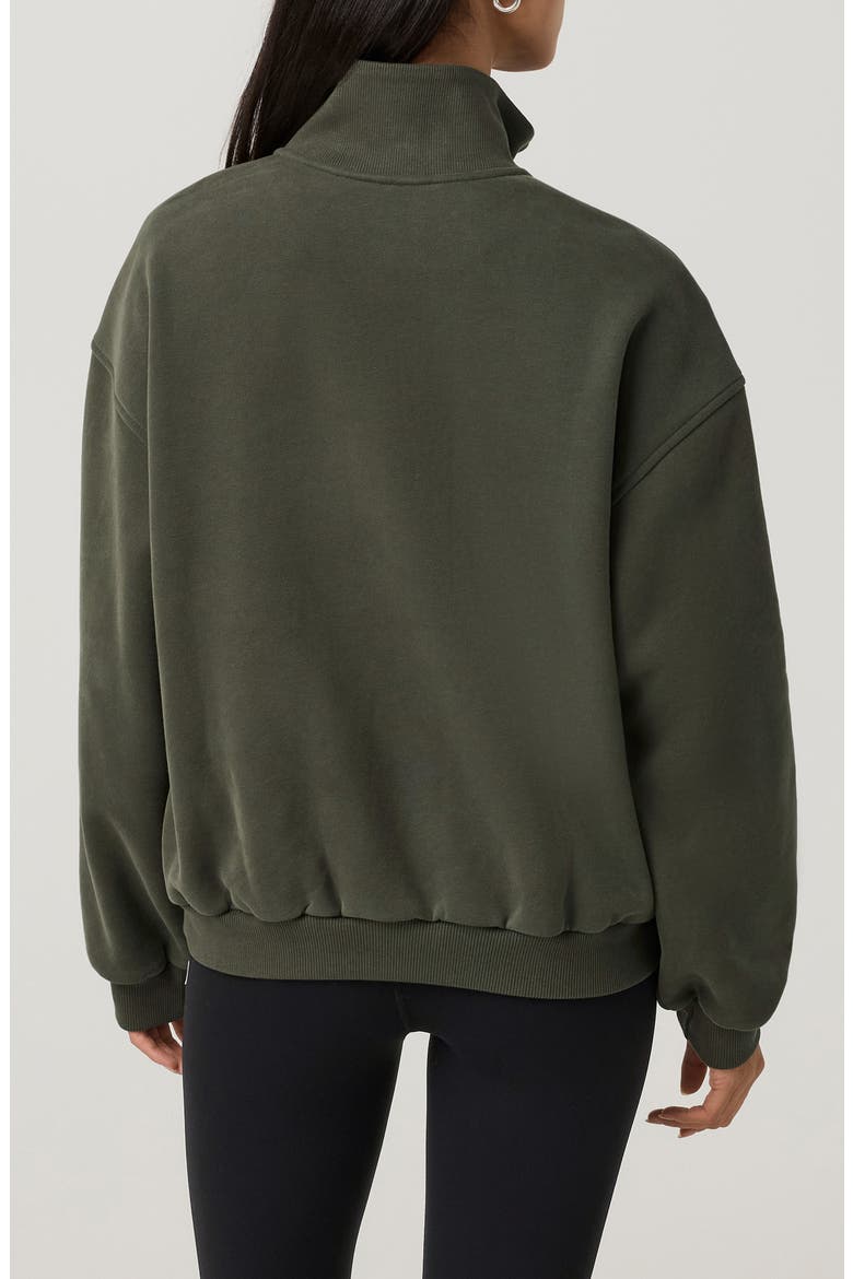 Restore Oversized Half-Zip Pullover, Alternate, color, ARMY