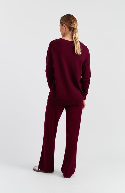 Chinti & Parker Wool & Cashmere Slouchy Sweater In Burgundy