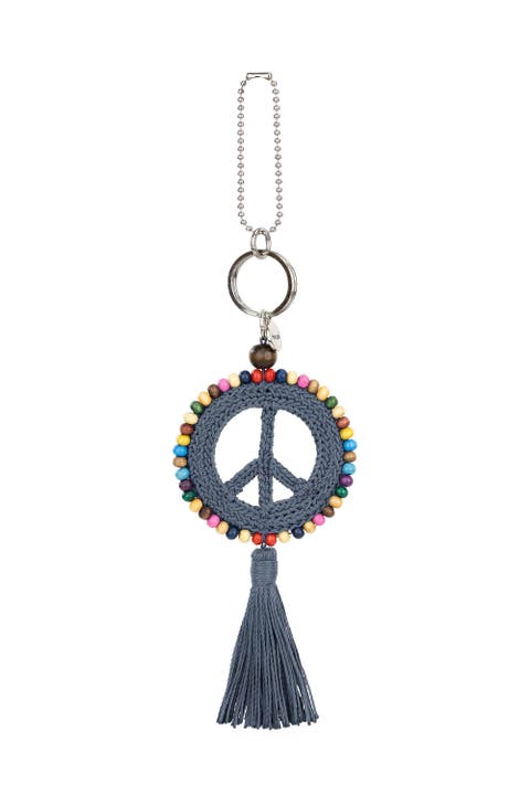 Yarnicharmz Crochet Peace Dangle