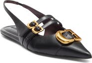 Marc Jacobs The Doll Pointed Toe Slingback Flat