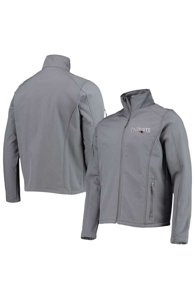 DUNBROOKE Men's Dunbrooke Charcoal New England Patriots Sonoma Softshell Full-Zip Jacket, Main, color, 