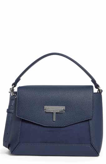 Carley Faux Leather Flap Satchel