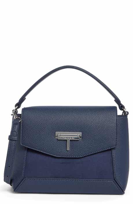Carley Faux Leather Flap Satchel