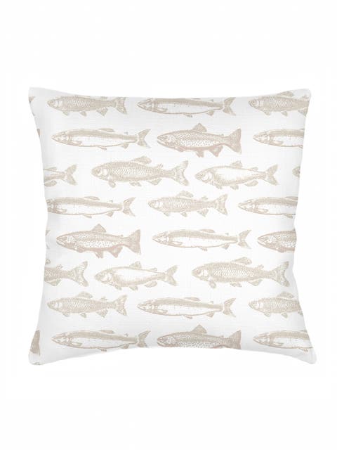 School of Fish Linen Pillow Cover Only