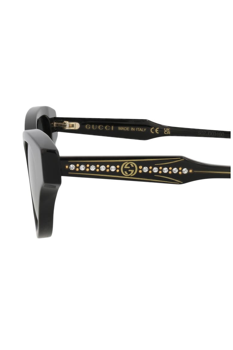 51mm Cat Eye Sunglasses, Alternate, color, BLACK BLACK GREY
