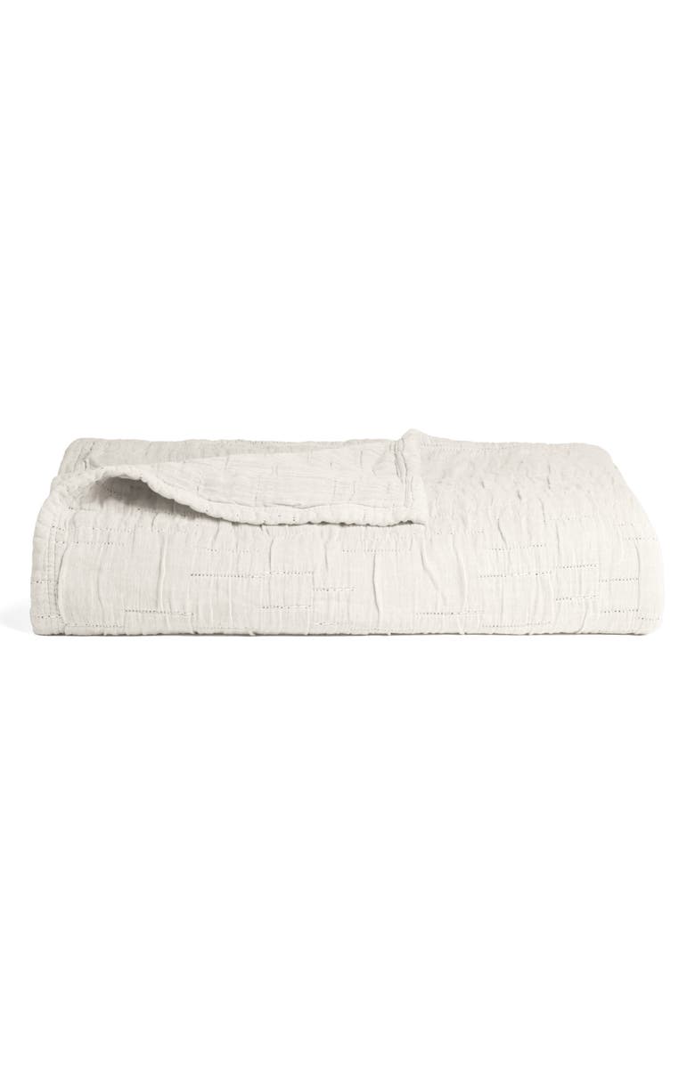 Parachute Birch Cotton Jacquard Coverlet, Main, color, 