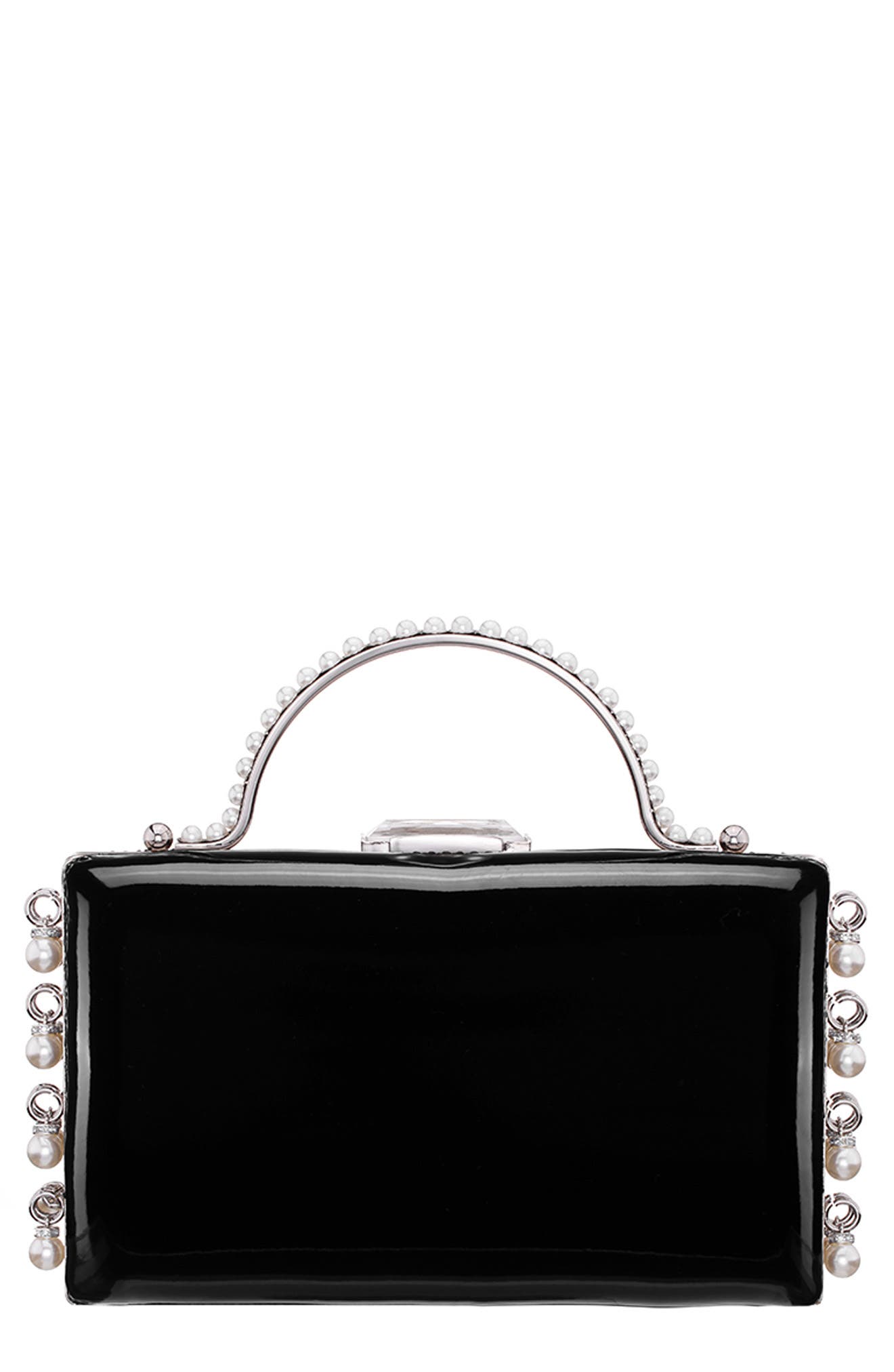 Nina Faux Pearl Dangle Minaudiere