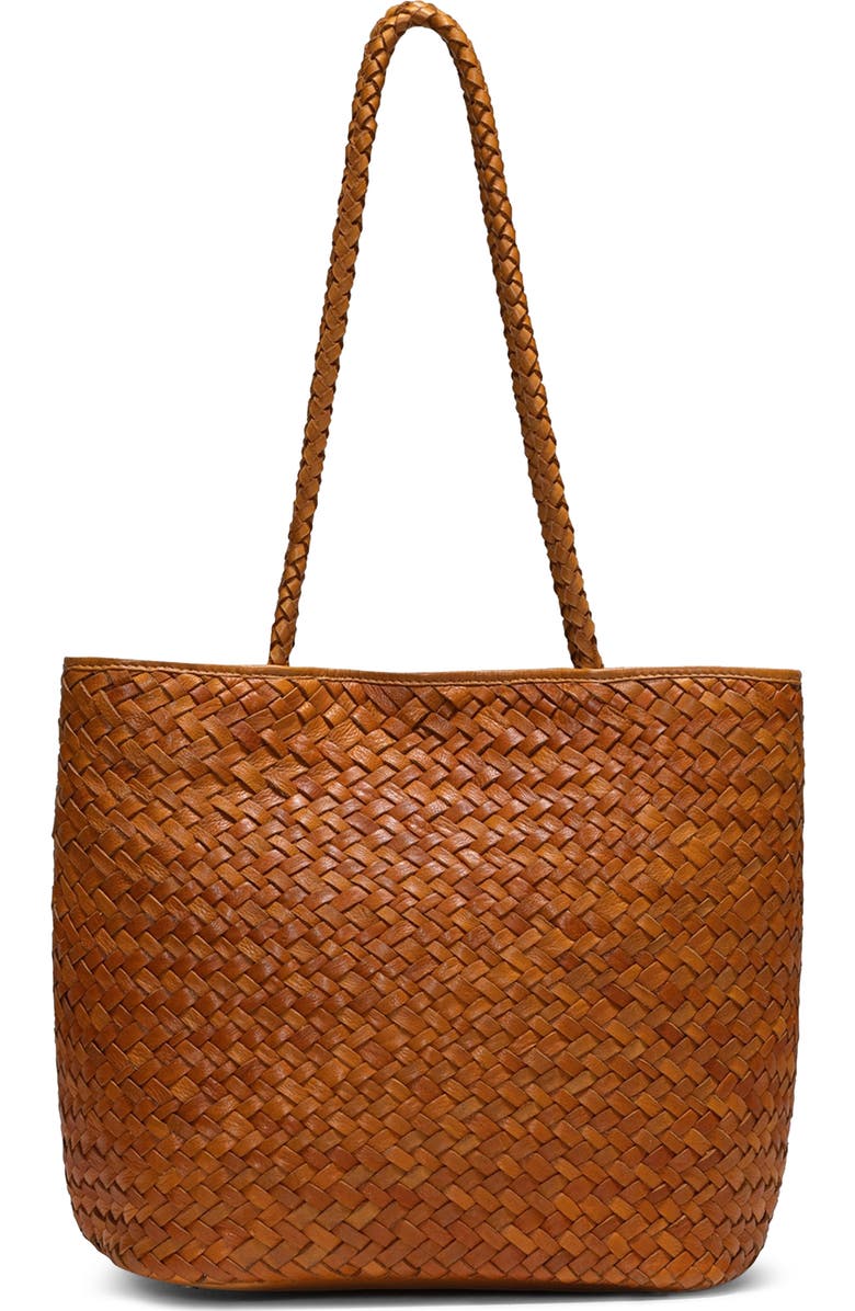 Écotorie Lubbock Woven Leather Tote Bag, Alternate, color, Tan