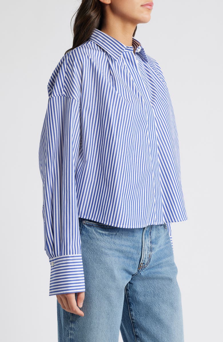 rag & bone Martha Stripe Cotton Button-Up Shirt, Alternate, color, 