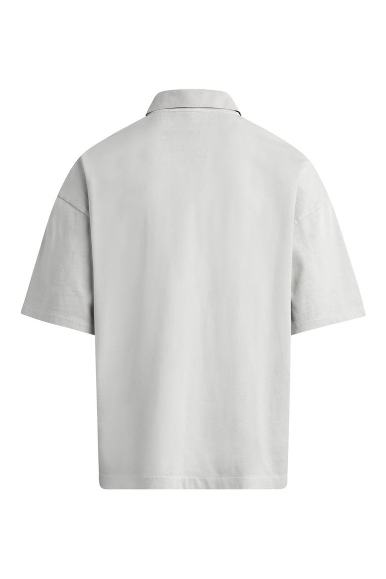 Heavyweight Cotton Pocket Polo, Alternate, color, GHOST