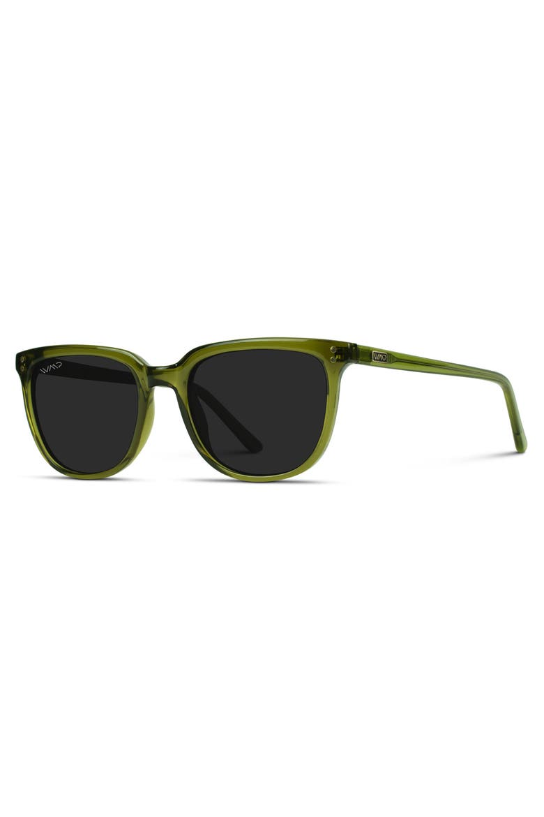 Abner - 52mm Classic Square Polarized Sunglasses, Alternate, color, Crystal Saguaro Green