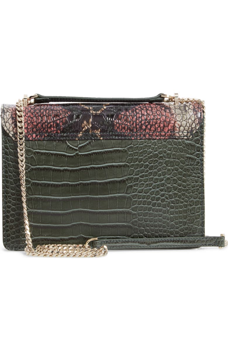 Ted Baker London Gemmeh Slim Bar Snake Skin Embossed Crossbody Bag, Alternate, color,
