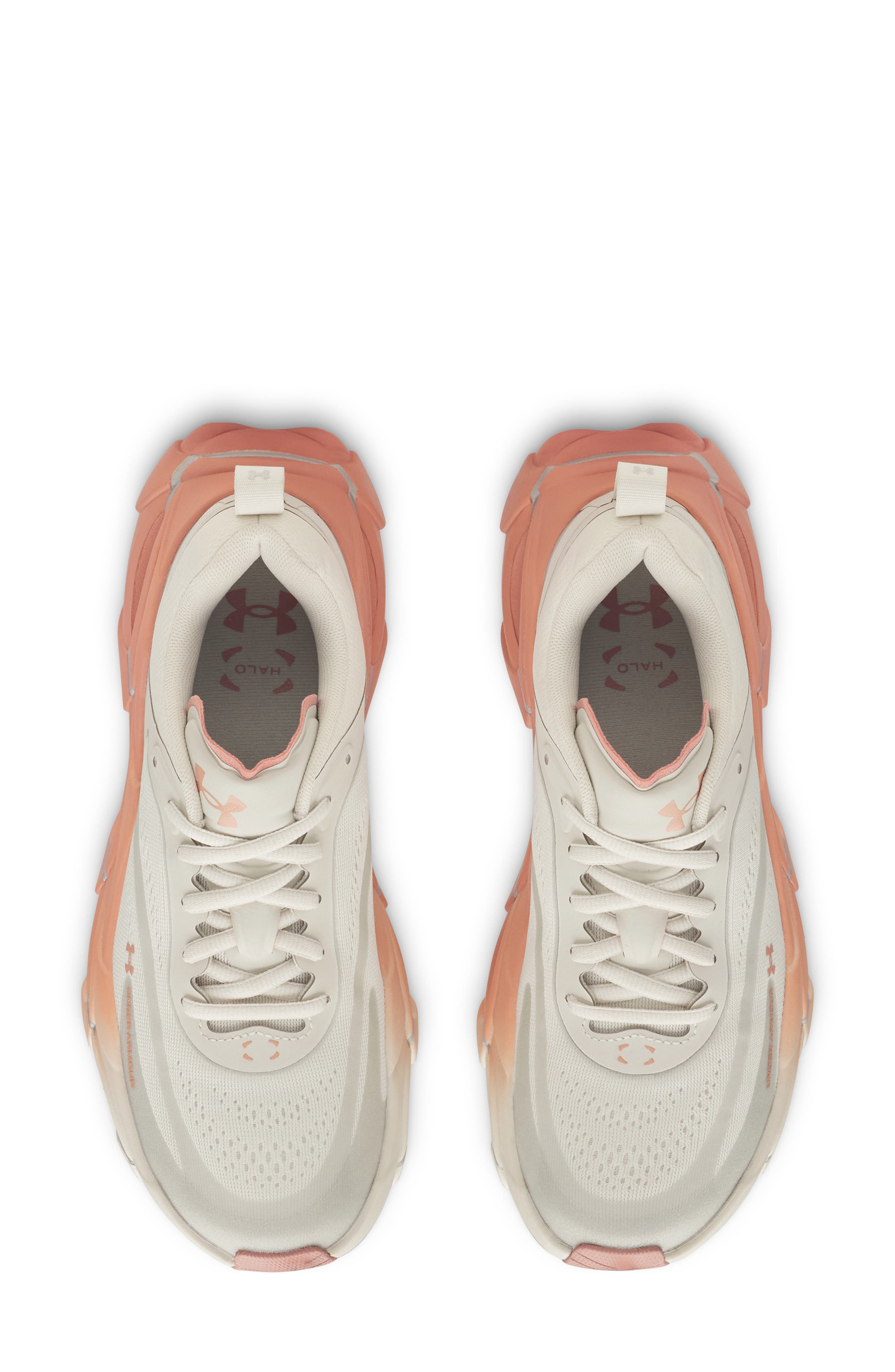 UA Halo Racer Running Shoe, Alternate, color, SUMMIT WHITE/ PINK
