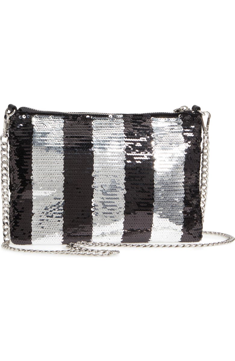 Chelsea28 Sequin Convertible Zip Clutch, Alternate, color,