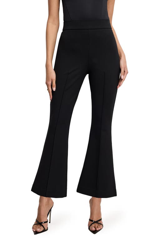 Good American Stretch Velvet Flare Leg Pants