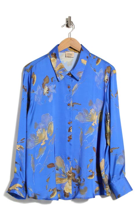 Floral Print Button-Up Shirt