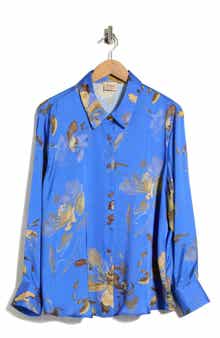 Floral Print Button-Up Shirt