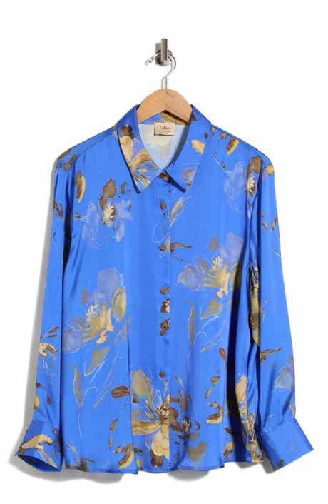 Floral Print Button-Up Shirt