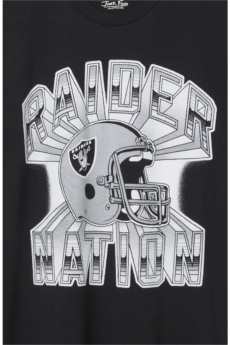 Las Vegas Raiders Cotton Graphic T-Shirt, Alternate, color, BLACK
