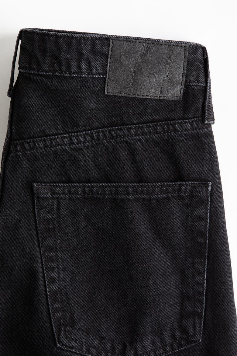 Ava Ultra High Rise Wide Leg Jeans, Alternate, color, Denim black