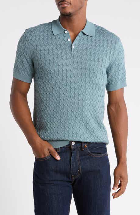 Cotton Cable Sweater Polo