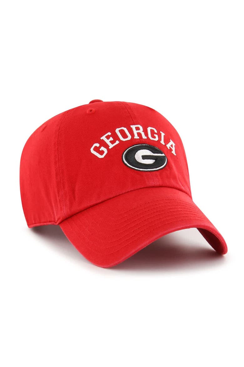 Men's '47  Red Georgia Bulldogs Classic Arch Clean Up Adjustable Hat, Alternate, color, Red