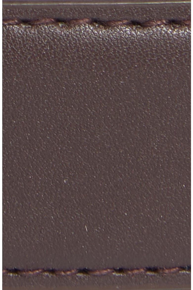 Covered Buckle Faux Leather Belt, Alternate, color, ESPRESSO