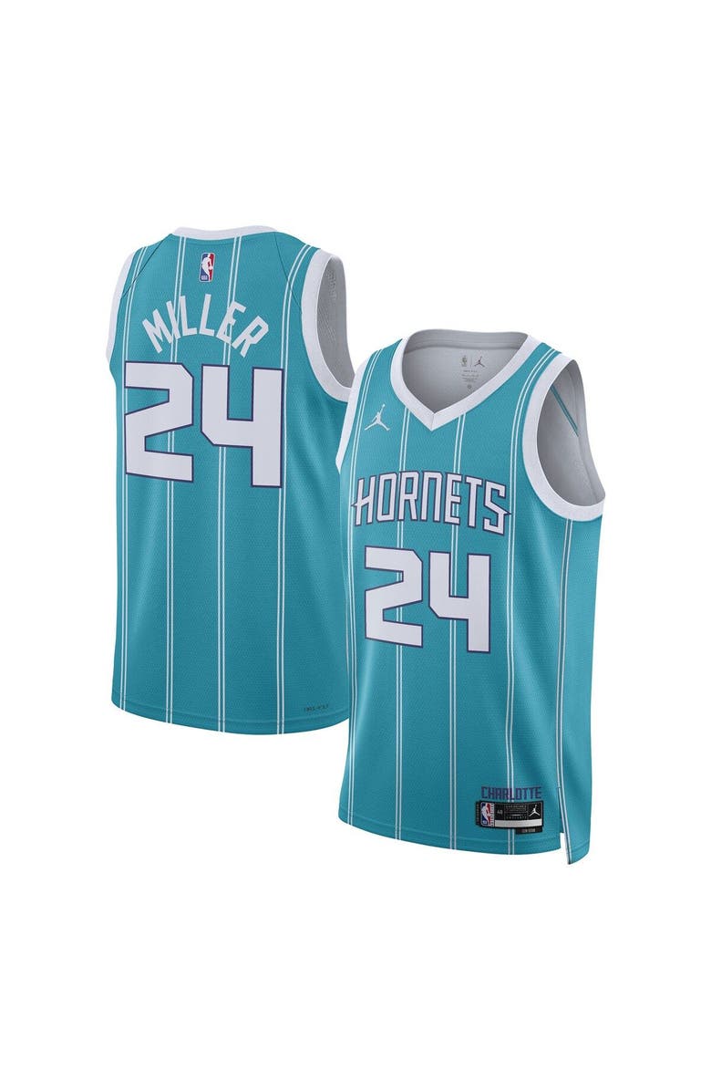 Nike Unisex Nike Brandon Miller Teal Charlotte Hornets NBA Draft Swingman Jersey - Icon Edition, Main, color, Teal