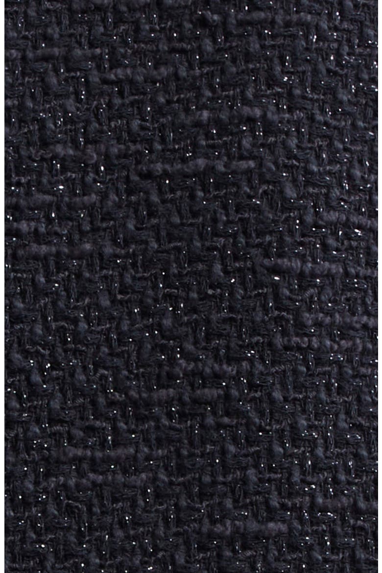 Lars Metallic Cotton Blend Tweed Jacket, Alternate, color, BLACK