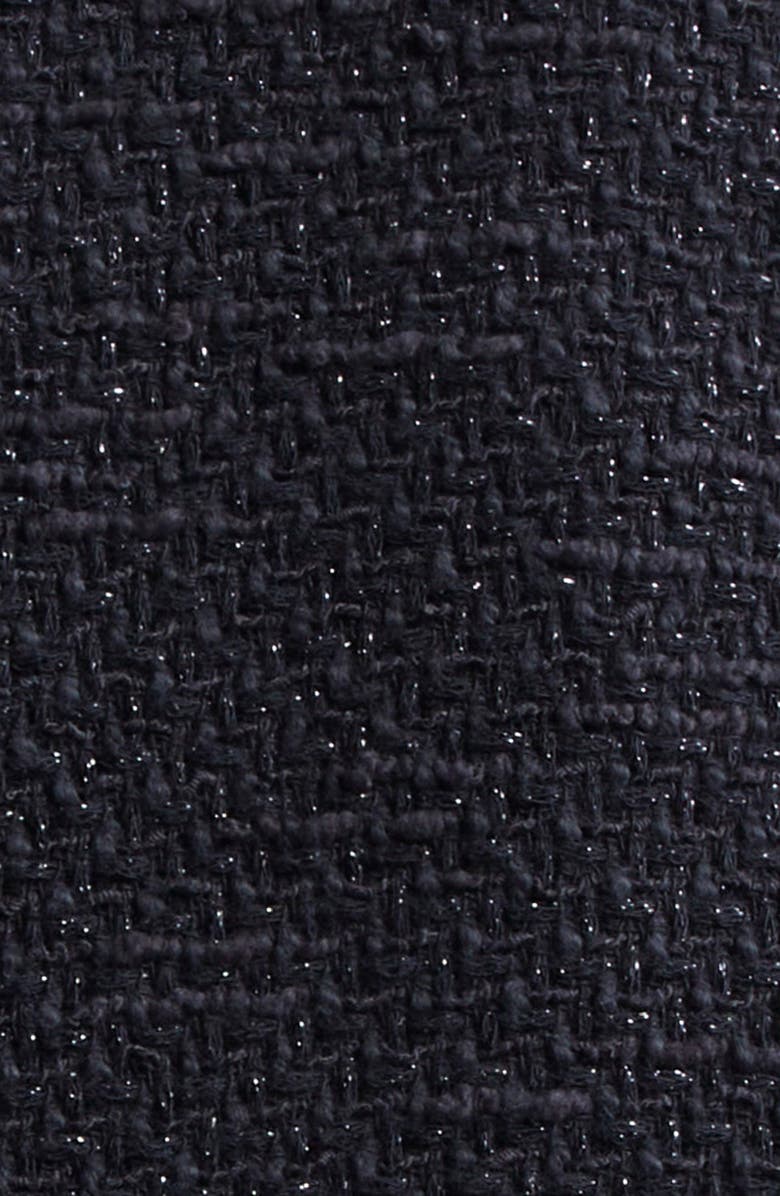 Veronica Beard Lars Metallic Cotton Blend Tweed Jacket, Alternate, color, Black