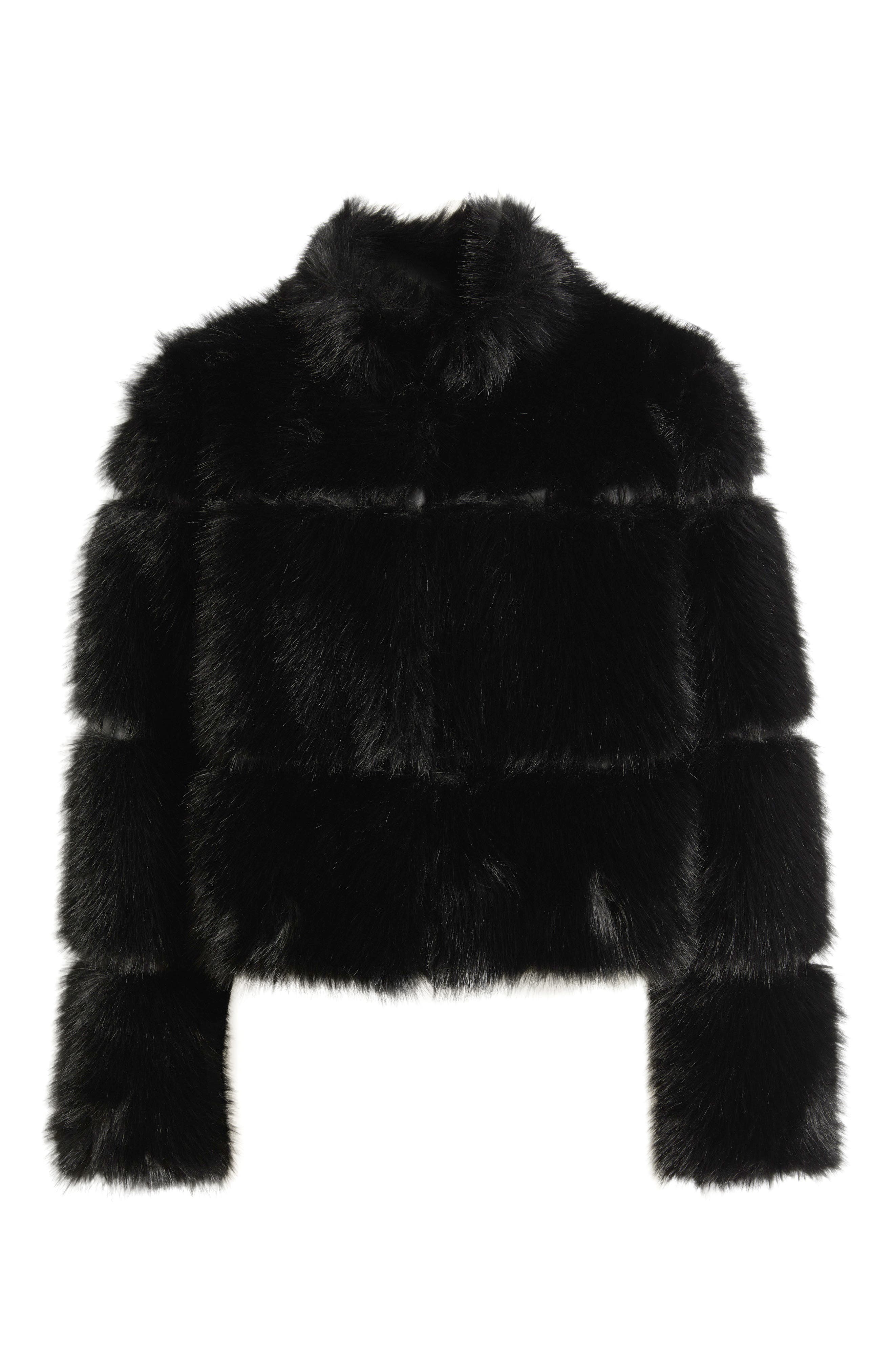 Женские куртки BCBG Chubby Crop Faux Fur Jacket — фото 6