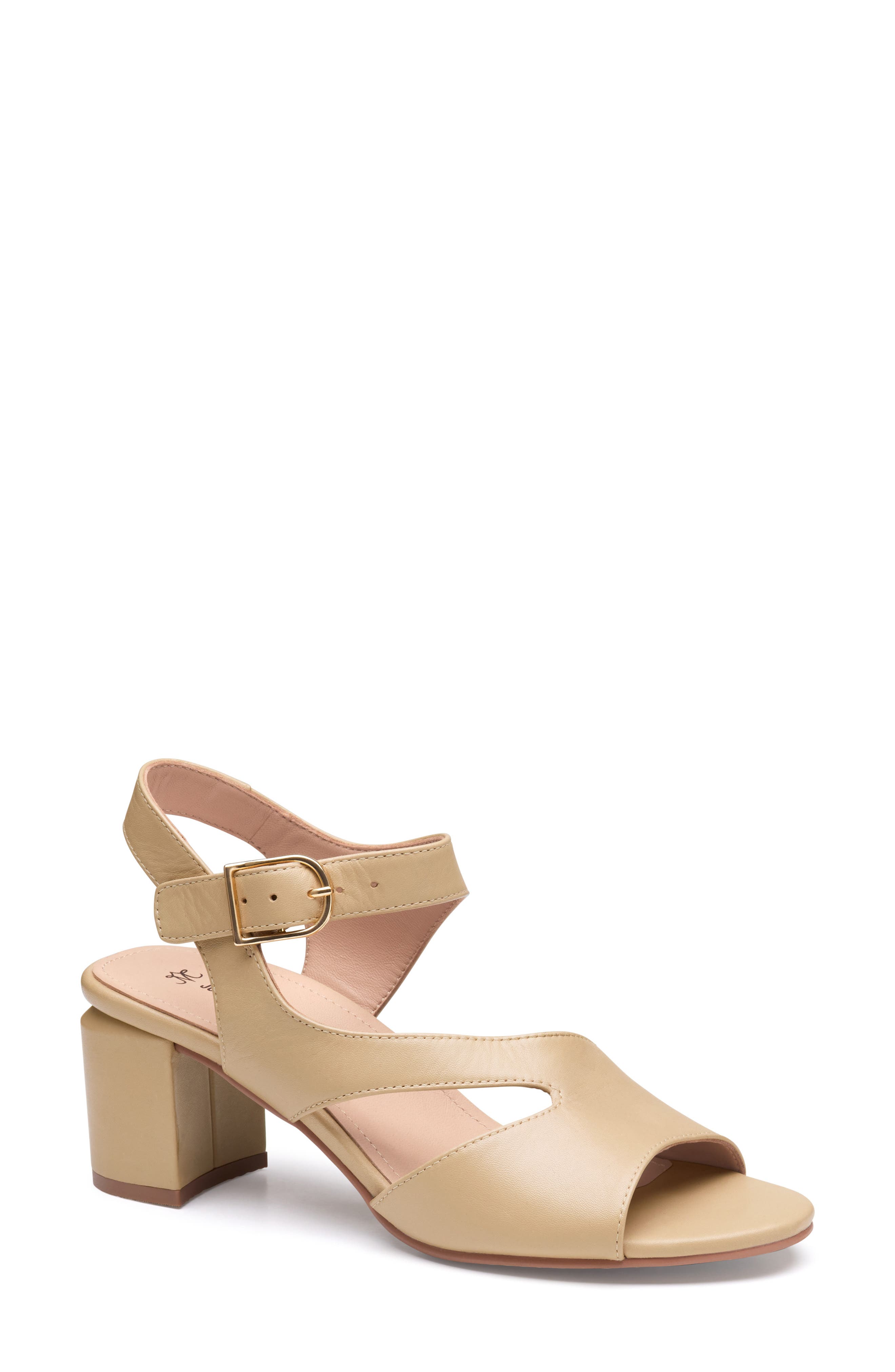 Johnston & Murphy Samantha Slingback Sandal, Main, color, Sand Nappa Leather