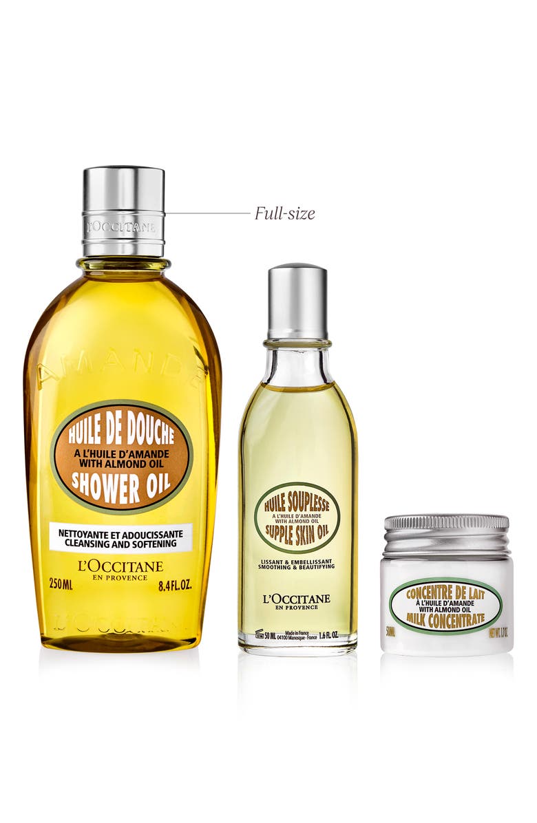 L'Occitane Softening Almond Trio Gift Set $76 Value, Alternate, color,