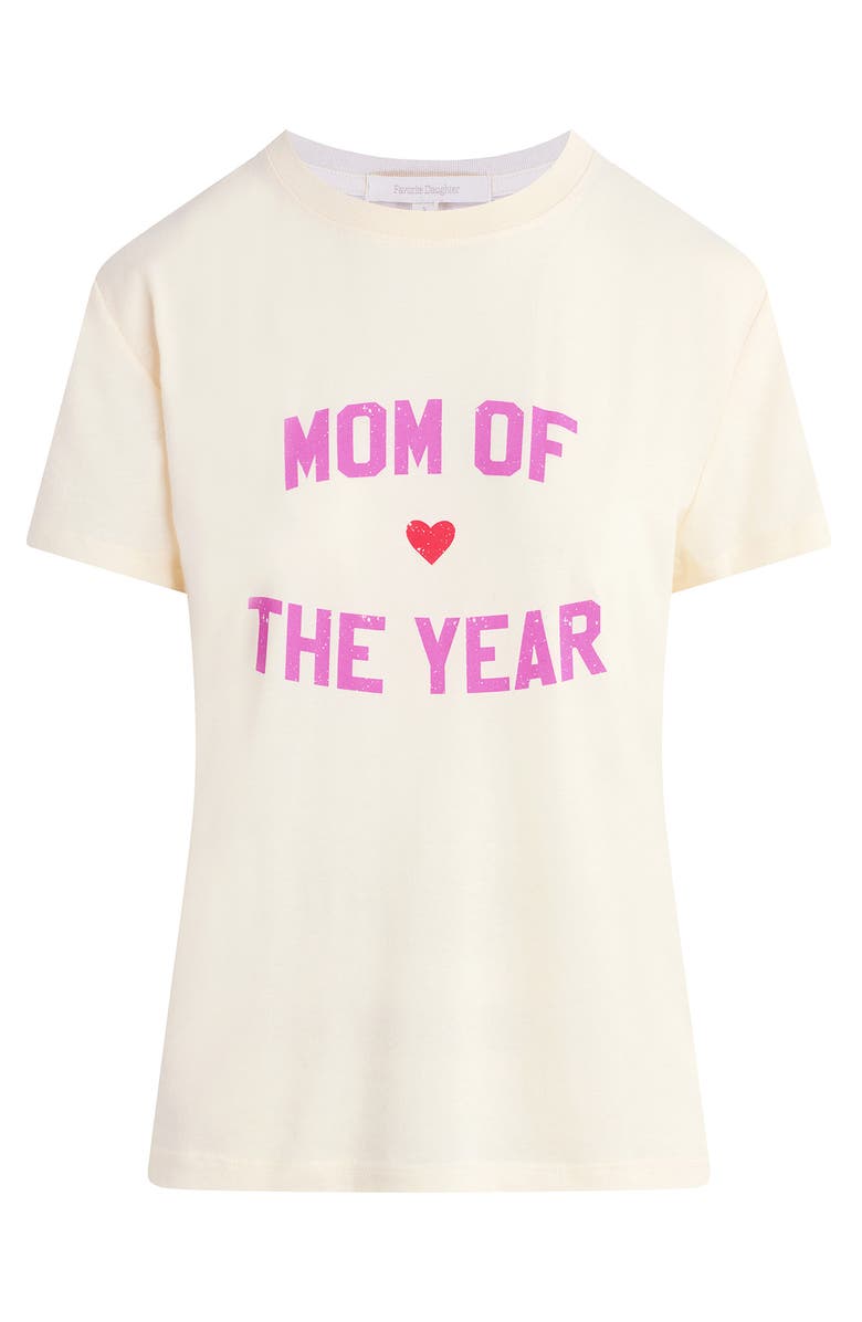Favorite Daughter Mom of the Year Graphic T-Shirt, Alternate, color, Gardenia