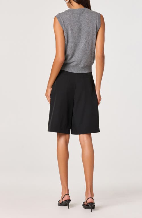 Astr The Label Scarf Tie Sleeveless Sweater In Gray