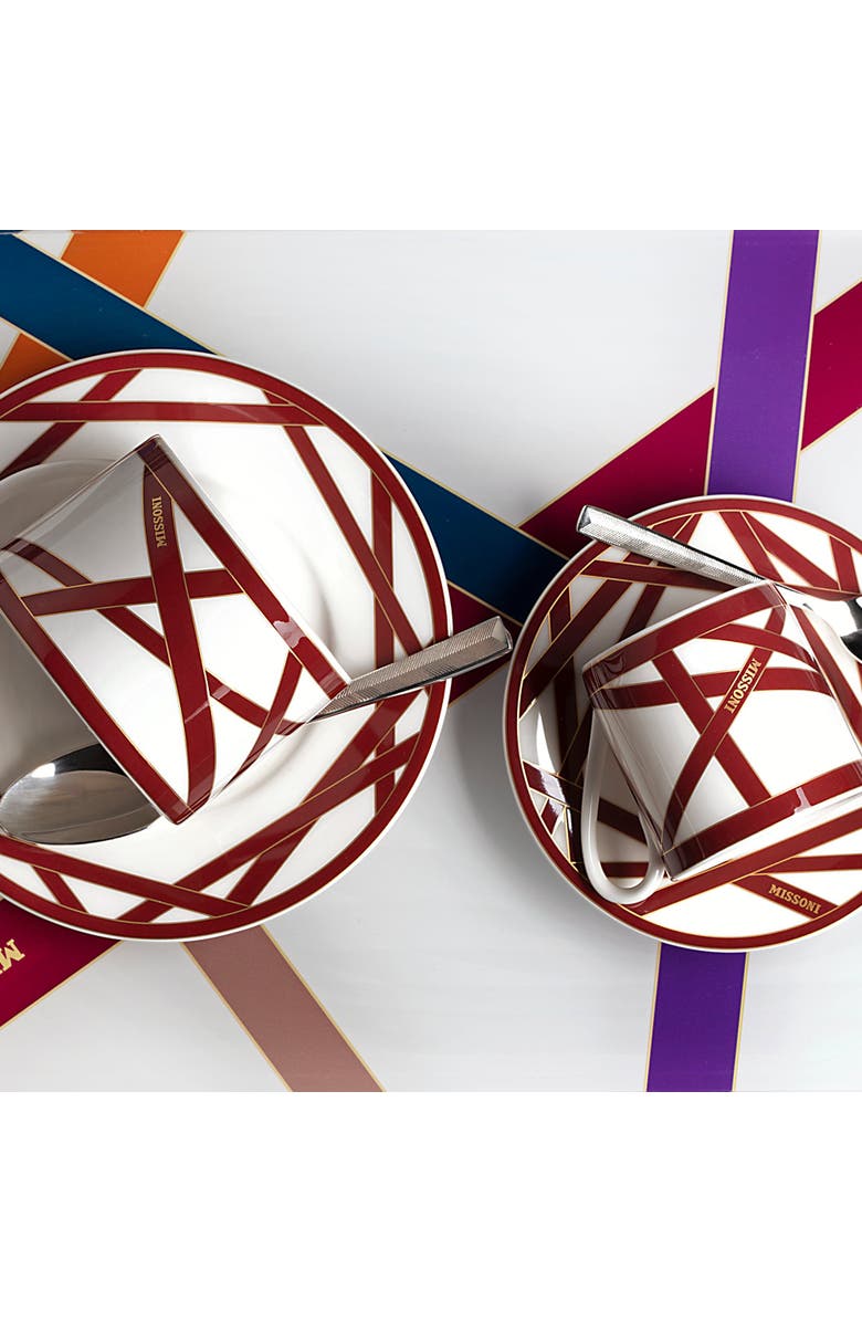 Missoni Dessert Plate 2 Pcs. Set, Alternate, color, Bordeaux