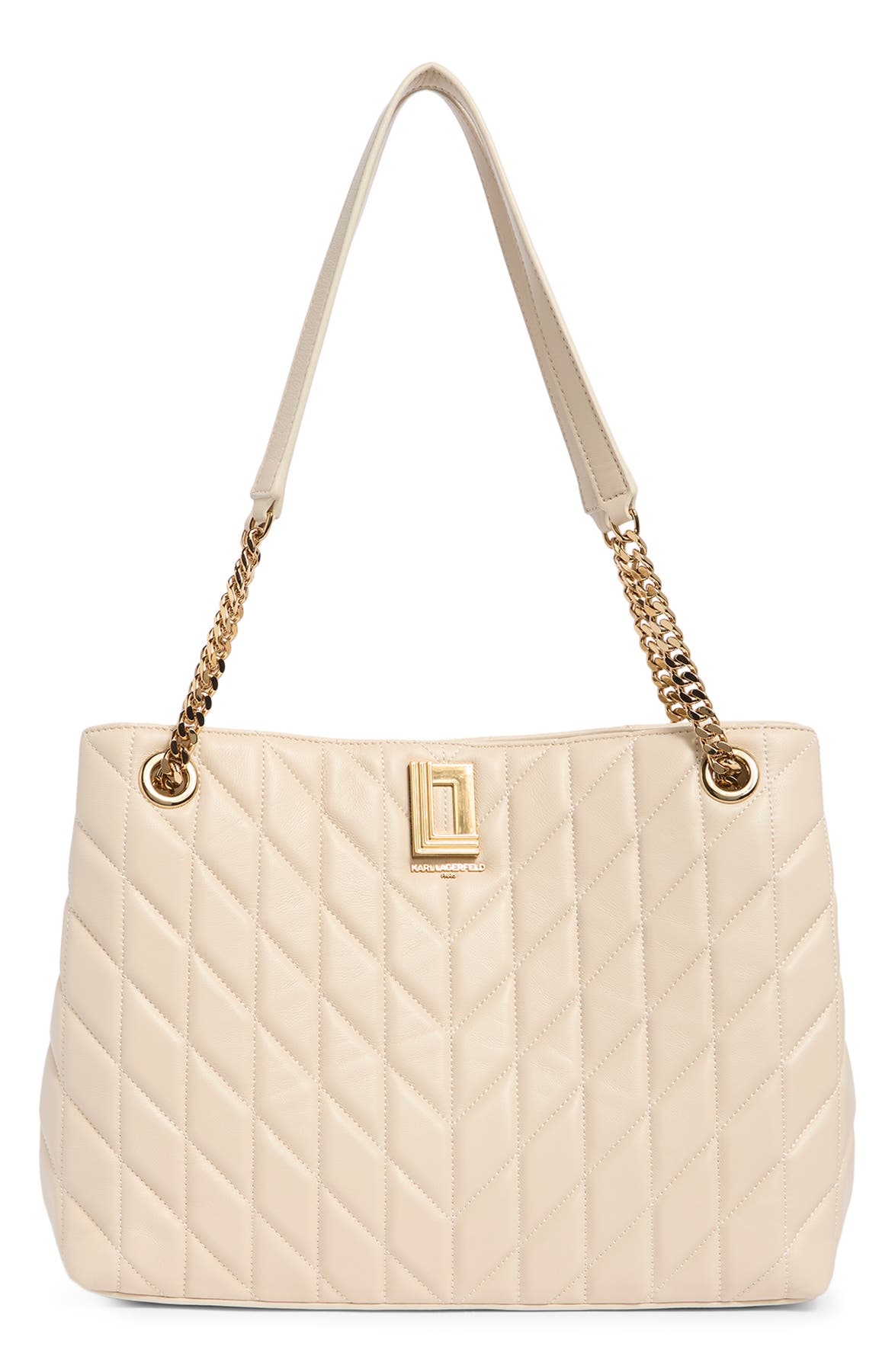Karl Lagerfeld Paris Quilted Leather Tote