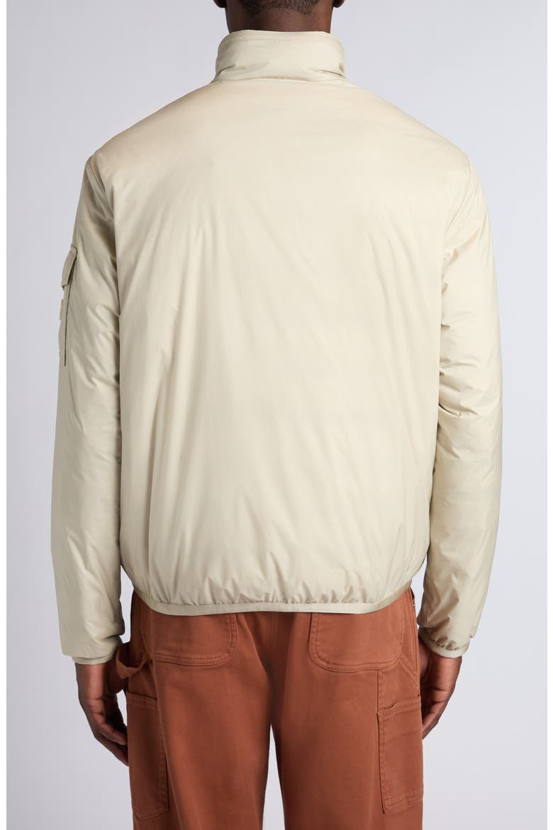 Breezes Short Padded Jacket, Alternate, color, OYSTER GRAY