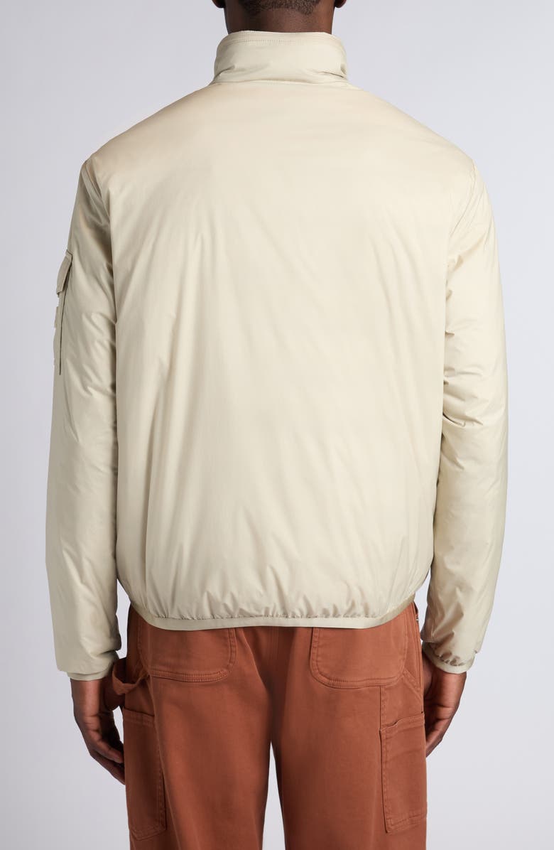 Moncler Breezes Short Padded Jacket, Alternate, color, Oyster Gray